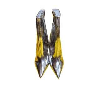 SCHUTZ Glamorous Silver and Gold Heeled Boots